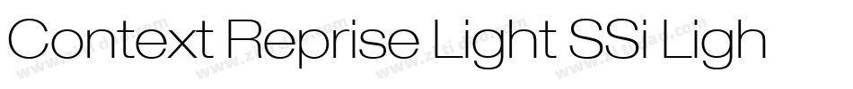 Context Reprise Light SSi Light Italic字体转换